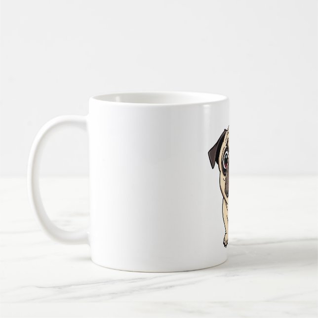Mug Carlin surpris visage choqué (Gauche)