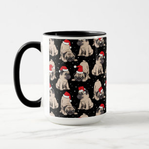 Mug Carlins en Santa Hats Motif de Noël