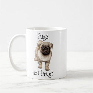Mug Carlins pas drogues mignon Chien chiot