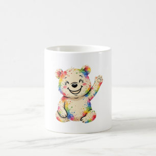 Mug carnet d'ours peint