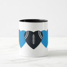 Carolina Panthers Football Coeur Design