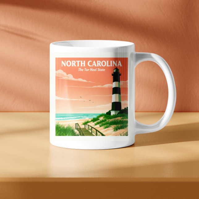 Mug Caroline du Nord vintage (Créateur téléchargé)