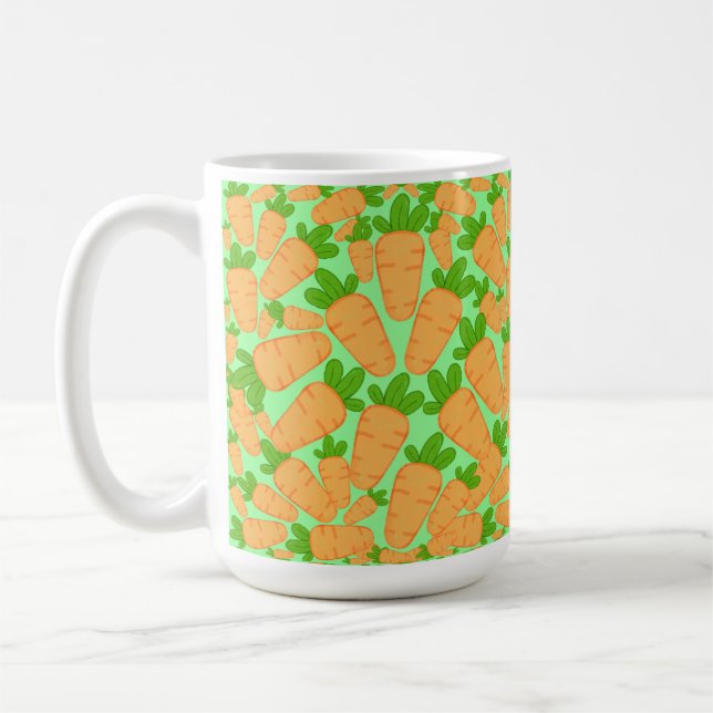 Mug Carottes Oranges Et Vertes (Gauche)
