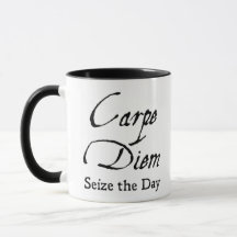 Carpe Diem Dark Academic Vintage noir et blanc