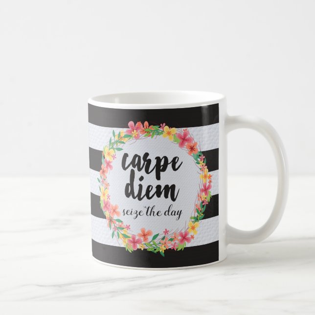 Mug Carpe Diem / Saisir La Citation Du Jour (Droite)