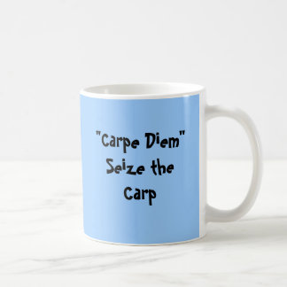 Mug "Carpe Diem " saisissent la carpe