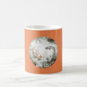 Mug Carpe Koï Orange Blanc