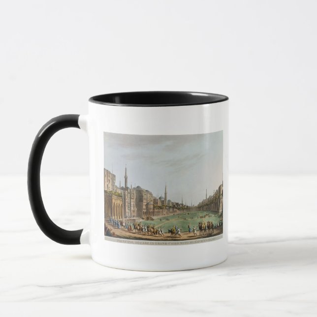 Mug Carré de principal au Caire grand, avec Murad Bey (Gauche)