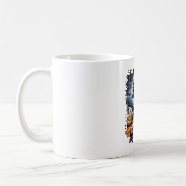 Mug Carré d'Halloween Pointer Dog (Gauche)