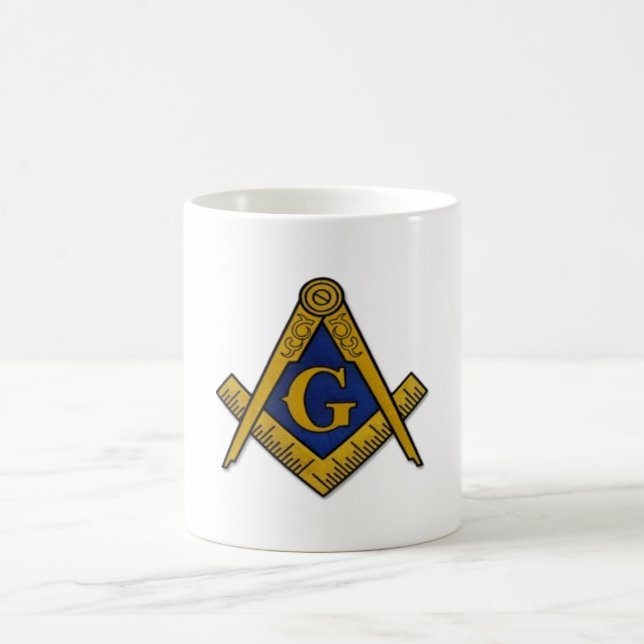 Mug Carré et boussole maçonniques (Centre)