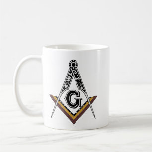 Mug Carré maçonnique et boue de compas