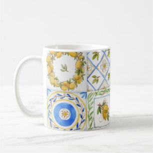 Mug Carré Motif Sicilienne Lemons Watercolor