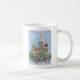 Mug Carré rouge 1995 de cathédrale de St Basil