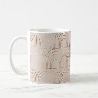 Mug Carreaux Arc Or Art Déco.