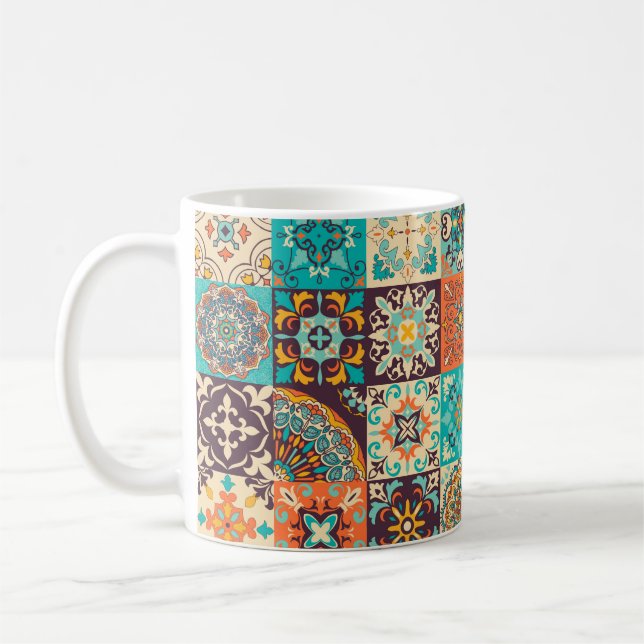Mug Carreaux colorés Azulejos. portugais traditionnel  (Gauche)