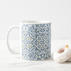 Mug Carreaux Méditerranéens, Marocains, Majolique, Azu