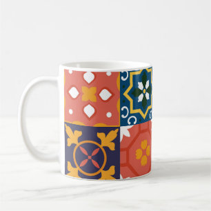 Mug Carreaux Vintages géométriques Motif orné