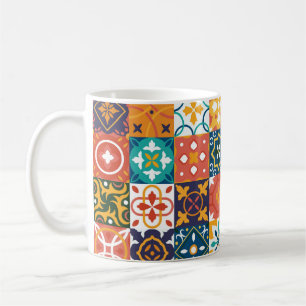 Mug Carreaux vintages Vintage arrière - plan. Geom tra