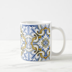 Mug Carrelage méditerranéen, majolica, style sicilien 