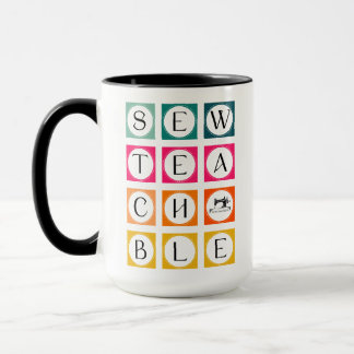 Mug Carrés colorés Sewteachable