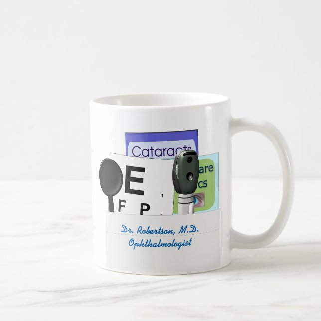 Mug Carrière d'ophthalmologie ou d'optométrie (Droite)