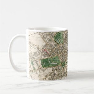 Mug Carte ancienne de Londres Angleterre (1853)