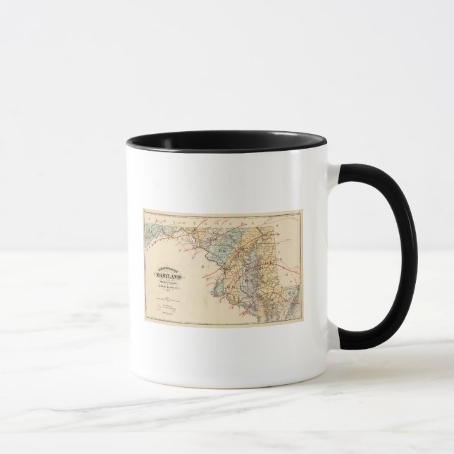 Mug Carte climatologique de l'État du Maryland (Droite)