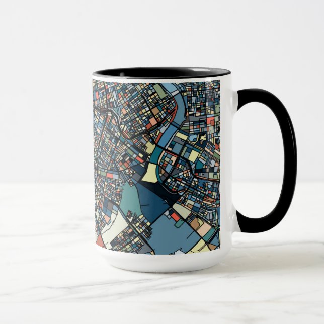 Mug Carte colorée de Tokyo (Droite)