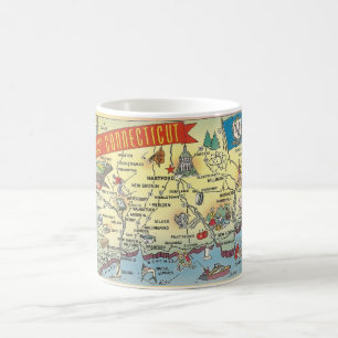 Mug Carte Connecticut