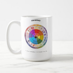 Mug Carte d'affirmation positive d'abondance