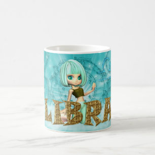 Mug Carte d'anniversaire de zodiaque de Balance avec