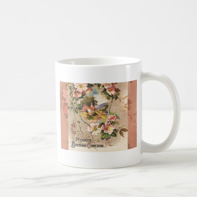 Mug Carte d'anniversaire vintage (Droite)