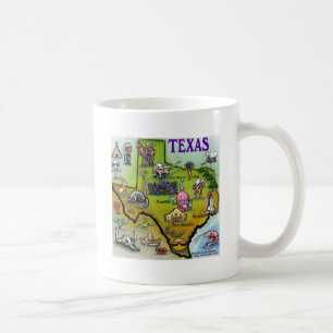 Mug Carte de bande dessinée du TEXAS