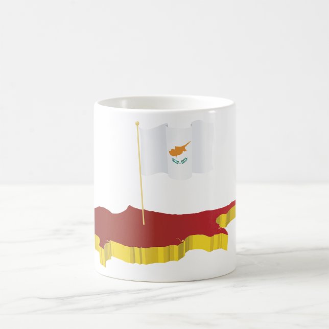Mug Carte de Chypre (Créateur téléchargé)
