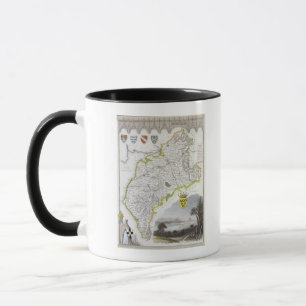 Mug Carte de Cumberland, du 'anglais de Moule