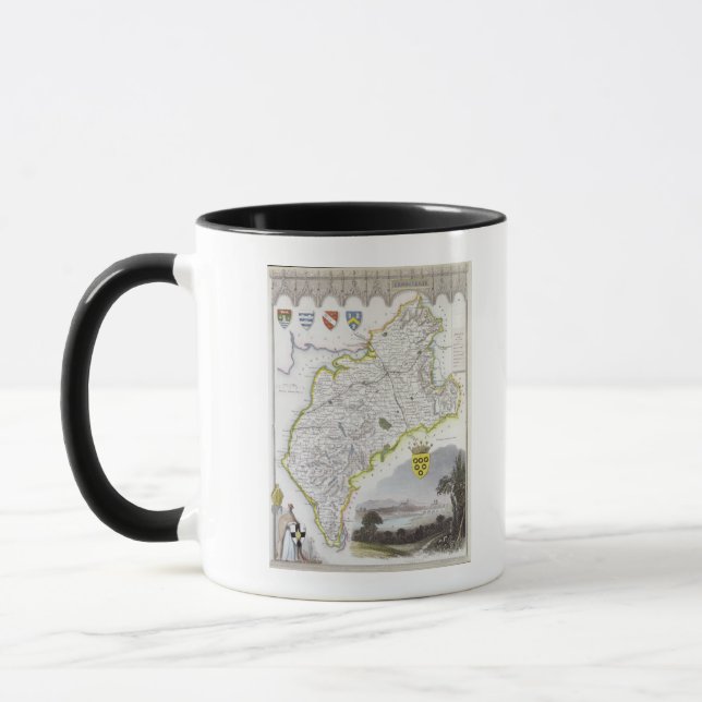 Mug Carte de Cumberland, du 'anglais de Moule (Gauche)