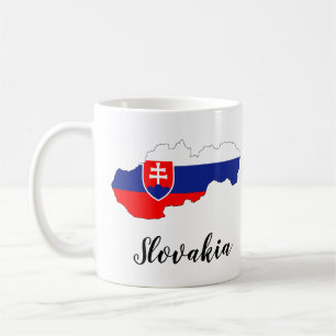 Mug Carte de drapeau de la Slovaquie