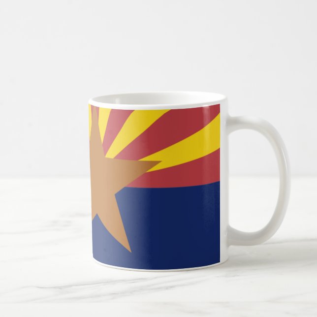 Mug Carte de drapeau de l'Arizona (Droite)