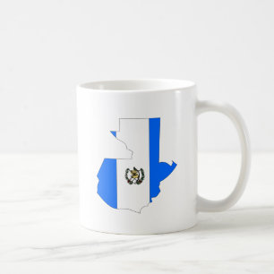 Mug Carte de drapeau du Guatemala normale