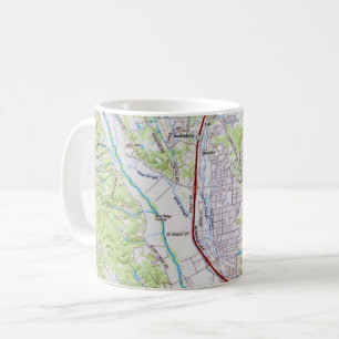 Mug Carte de Healdsburg, Californie