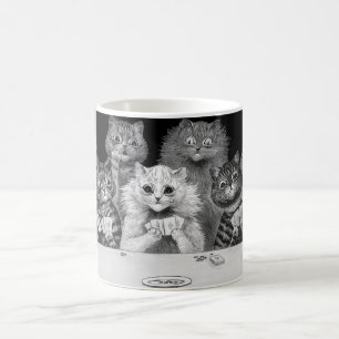 Mug Carte de jeu de chat, Louis Wain