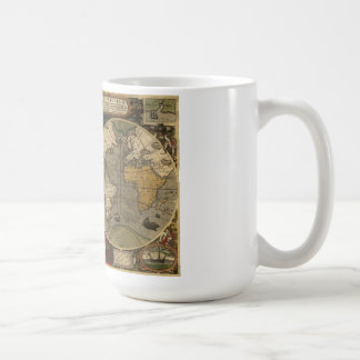 Mug Carte de Jodocus Hondius 1595 du monde