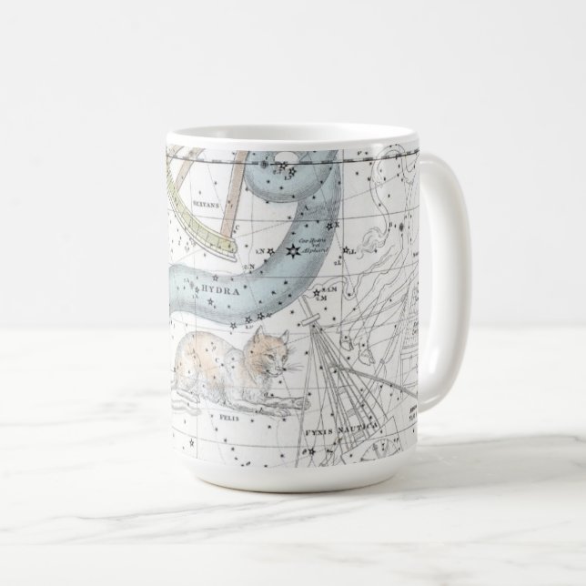 Mug Carte de la plaque de constellations XXVI (Devant droit)