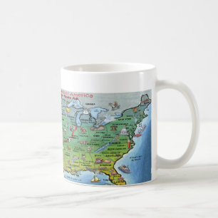 Mug Carte de la route historique 66