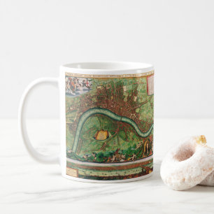 Mug Carte de la rue antique de Londres par Johannes de