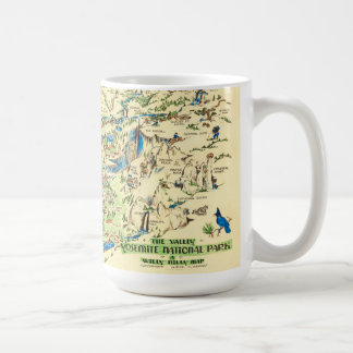 Mug Carte de la vallée de Yosemite
