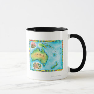 Mug Carte de l'Australie
