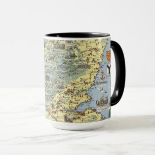 Mug Carte de l'Écosse historique