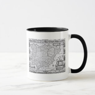 Mug Carte de l'Espagne