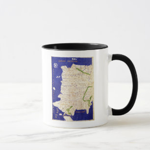 Mug Carte de l'Espagne et du Portugal, de 'Geographia